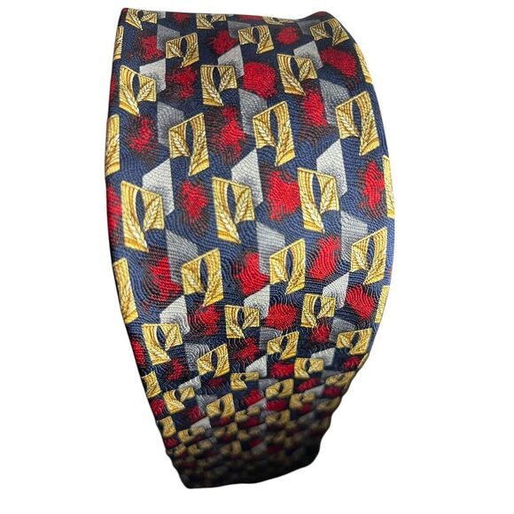 Emanuel Ungaro Paris 100% Silk Tie 29" Multicolor - Picture 5 of 6